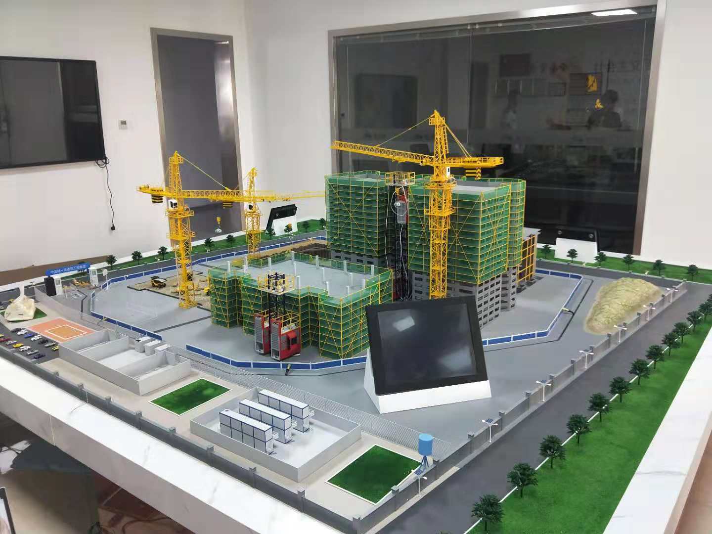 海东建筑施工场景模型